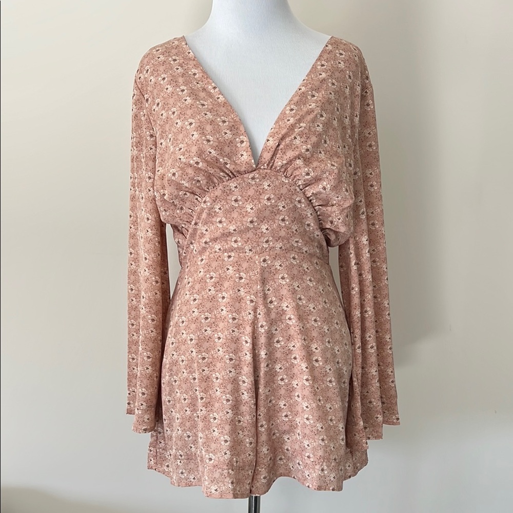 Showpo Floral V-Neck One Piece Romper